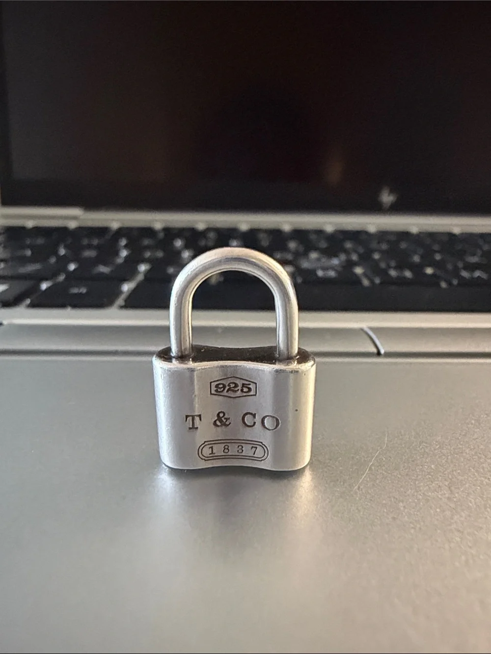 Tiffany & Co. Sterling Silver Padlock Charm - Silver